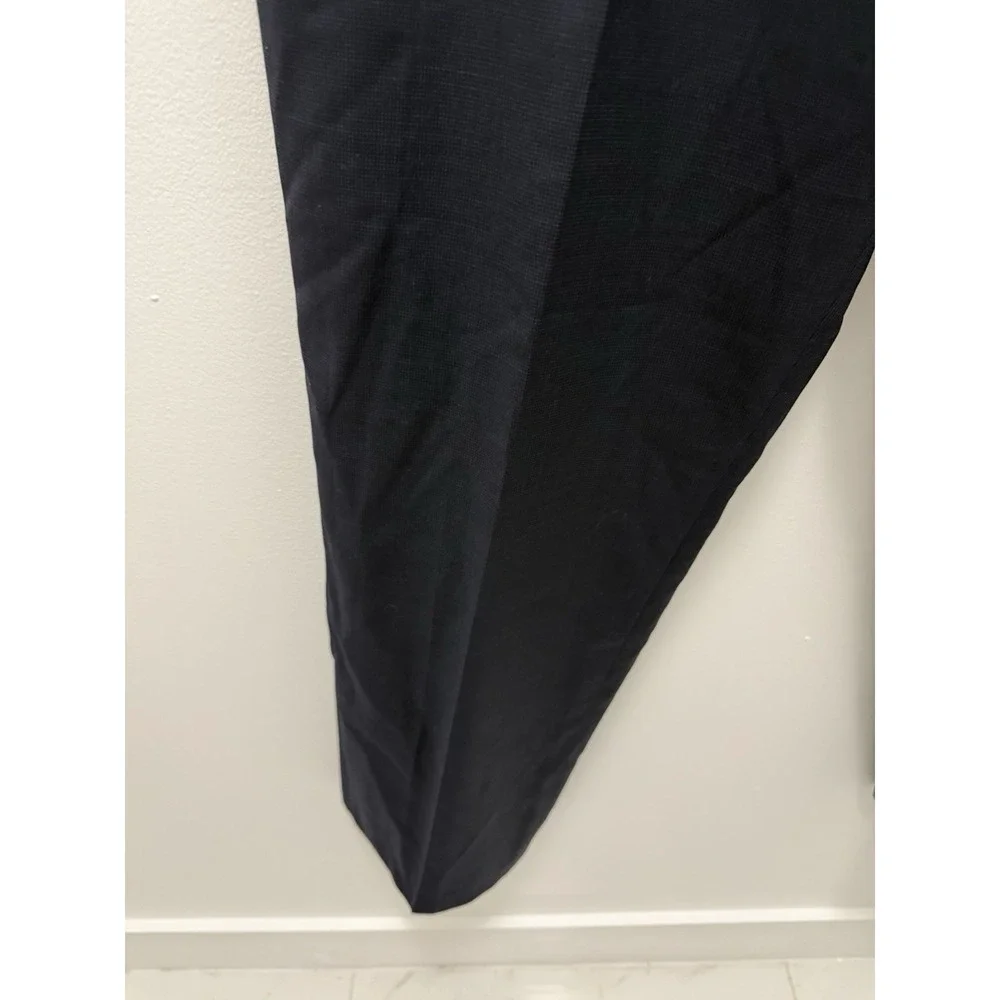 Banana Republic Trabaldo Togna 1840 Wool Dress Pants 38x30 Navy Italian Birdseye